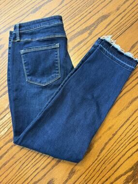 Buffalo David Bitton Women Sz 12/32 Jess Mid Rise Skinny Rip & Repair Jeans
